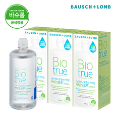 바이오트루 다목적용액 렌즈 세정액, 500ml, 3개