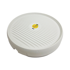 브루이 바퀴가 숨어 있는 자동 물빠짐 화분 받침대, 베이지, 1개