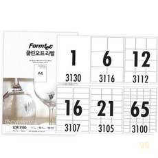 대목 클린 오프 라벨 10매 소비기한, ④ 16칸 (LDR3107), ④ 16칸 (LDR3107)