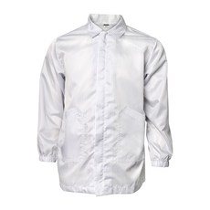 크린룸 ( 사파리 반팔 상의 ) 무진 제전 방진복 - 단품, 화이트, L, 1개