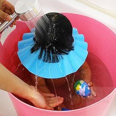 어린이 유아 샴푸캡 아기, 귀마개형 핑크, 핑크, 1개