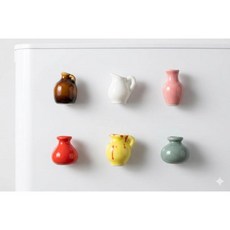 시엔케이 냉장고 미니 자석 데코 화병 6개입 부착식 미니 화병, one