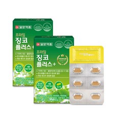 일양약품 징코 은행잎추출물 플라보놀배당체 기억력 혈행 개선 영양제 60정 2달분, 1개
