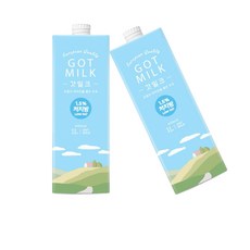 갓밀크 1.5% 저지방 멸균우유, 1L, 2개