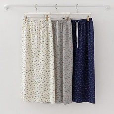 엘리즈데이 러블리플라워스커트 롱스커트 밴딩스커트 플라워스커트 에이치라인스커트 봄스커트 꽃패턴