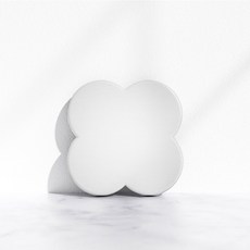 규조토 컵받침 3color 세트 구름 모양 물흡수 코스터 주방 테이블 매트, 화이트, 2개