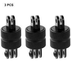 알루미늄 합금 어댑터 메탈 삼각대 마운트 홀더 고프로 히어로 13 9 SJCAM 인스타360 DJI 오스모 액션 카메, 02 3PCS