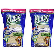 클래스 오르차타 인스턴트 드링크 믹스 400g (2팩) KLASS Horchata Instant Drink Mix 14.1 oz (Pack of 2), 14.1온스(2팩), 1개, 1