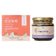 [SUNRISE MALL] 단산독락 도라지청 /사포닌 약초 호흡기 건강 고급 단청세트/명절 선물세트, 1개, 500g