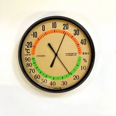 엠펙스 아날로그 벽걸이 겸용 탁상용 온습도계 EX277, A. 직경 55cm