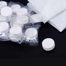 압축 건조 물티슈 낱개포장 10개 실험 교구 교육 창의 도구 재료 늘봄 원리 관찰