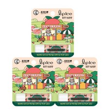 멘소래담 KKKIM 립아이스 립밤 3.5g 보습/케어, 3개, 자몽티