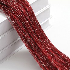 누본 스트링 커튼 패널 문짝 스크린 행잉 비즈 방 칸막이 2m 1m, B wine red
