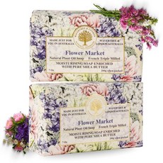Wavertree&London 고트밀크 산양유 비누 7oz 2개, Flower Market, 200g