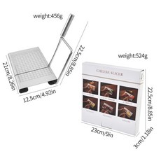 不銹鋼切菜器 芝士切片機 鵝肝火腿奶酪切片機 多功能廚房切片神器, 帶刻度菜刀切（彩盒裝）, 1個