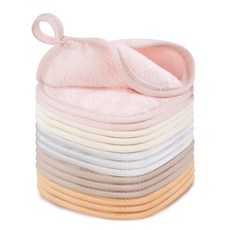 재사용 가능한 메이크업 리무버 천 15개 얼굴용 울트라 소프트 지우개 모든 피부 타입을 위한 극세사 타월 5인치 x 멀티컬러, 1개