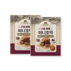 단팥어택 미니호떡 1kg 바삭쫄깃 단팥가득 영양간식, 2개