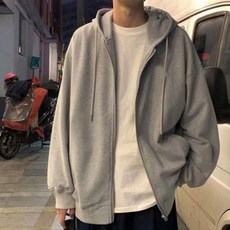 점퍼 남녀공용 자켓 심플 후드집업 오버핏 루즈핏