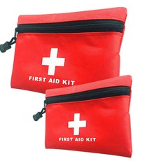 바시니아 휴대용 구급파우치 2개세트 어린이집 학교 비상용 약파우치, 1세트