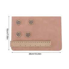 크로셰 뜨개질 차트 홀더 패턴 키퍼 사용하기 쉬운 접이식 휴대용 자기, 06 2pcs Pink