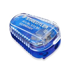 STAEDTLER施德樓工程筆磨蕊器2mm筆芯研磨器513 85DSBK平頭蛋型, 藍色, 1個