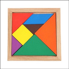 나무 무지개 칠교 놀이 탱그램/SU, 1명