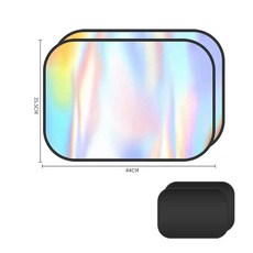 자동차 사이드 보호 차양 커버 접이식 윈도우 커튼 태양 차단 자외선 정전기, ar 2pcs B style