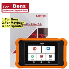 2024 LAUNCH X431 Elite CRE 20 전체 시스템 OBD2 진단 도구 자동차 스캐너 ECU 코딩 활성 테스트 BMW 벤츠, 04 For Benz, 01 China Mainland