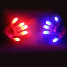 LED 매직 핑거 라이트 공연 마술 할로윈 파티 장난감, mps153 1세트(5개), 1개