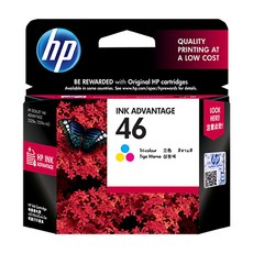 HP 惠普 46 墨水匣 (適用於 DeskJet 系列印表機), 彩, 1入