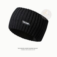 MyWa 經典韓版運動加寬髮帶髮飾 針織髮帶頭套 網美同款 歐美運動瑜珈必備, 黑色, 1個