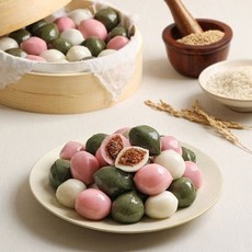 HACCP인증 멥쌀로 빚은 삼색 깨송편 600g+600g (총 1.2kg), 600g