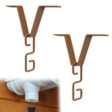 Diakey 홈통 어댑터 클립용 V 모양 레인 체인 2팩 외부 걸이식 낙수 홈통 화분 커넥터 캐처 홀더용 레인 체인 블랙, 골든