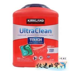 科克蘭 超級清潔 高效洗衣膠囊 清新香 140顆, 1個