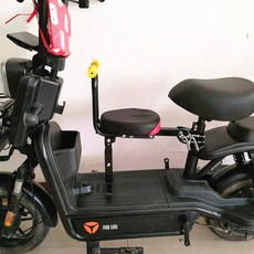 자전거 안장 보조 쿠션 안전 좌석 충격 흡수 시트 안장 의자 뒷안장, 레드 좌석+팔걸이 얇은관형