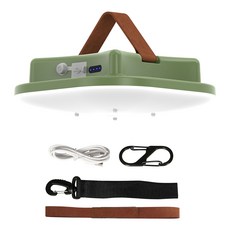 MOSLIGHTING 보름달 캠핑등 LED 15600mah 80w TUYA APP 접속 무선 캠핑 랜턴 낚시등 LY-01/수납파우치, Green ( MOS-LY01 ), 5개