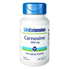 LIFE EXTENSION 肌肽素食膠囊 500mg, 60 件, 1個