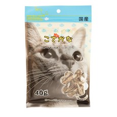藤沢 貓零食 減鹽 小魚乾 鰹魚片 貓咪撒片 蟹肉絲 魚香鰹魚 化毛零食 干貝絲 化毛 藤澤, 1個, 藤沢PE-34小魚乾40g