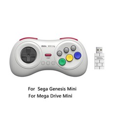 게가 미니 메가 드라이브 M30 4G 무선 블랙 화이트 게임패드 게임 컨트롤러, 번들 1, SegaGenesis ni W