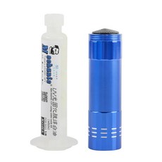 기계공 UV 마스크 경화형 용접 UV 솔더 마스크 도구 + PCB SMD 회로 기판 용 UV 램프 페인트 솔더 용접 플럭스, white