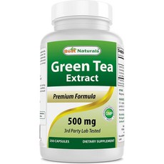 베스트 내추럴 그린티 추출물 500 mg 250 캡슐, 250정, 1개