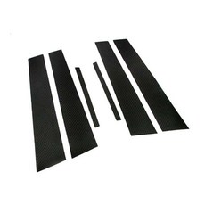 아이리온 올뉴 스포티지QL 호환 B필러 카본 랩핑 데칼 스티커, B필러(6P)-유광블랙, 1개