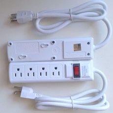 美規三芯延長線插座 4孔6孔排插 14AWG電源線接線板, SJT3*14AWG:無規格, 1個, 1cm