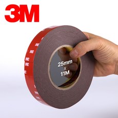 쓰리엠(3M) 대용량 11m 초강력 폼 양면테이프 25mm, 1개