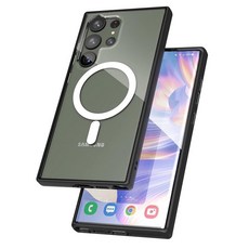 ENCASED MAG 삼성 갤럭시 S24 플러스(2024)용 케이스 MagSafe와 호환 무선 충전 마그네틱 커버 (크리스탈 클리어) 144750