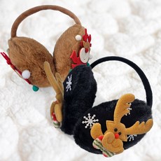 만들기 DIY 크리스마스 루돌프 귀마개 plu+604bd, 본상품선택, 본상품선택, 블랙(1인개별포장)