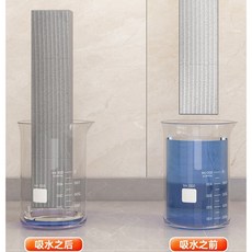 【新家的100個快遞】浴室鏡子迷你小拖把代替抹布洗手檯廚房清潔, 單獨膠棉頭1個【適用於白橘色】:如图, 1個