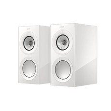 KEF R3 Meta 三音路書架式 HiFi 揚聲器，清晰音質，減少失真，公司貨一對, 拋光白