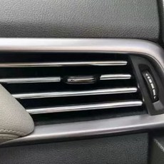 컬러몰딩 에어컨 10P 송풍구 실버 자동차 튜닝