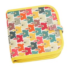 JoyBaby 兒童繪畫本 可擦拭 水彩筆 雙面黑板 畫冊 12支筆, 小熊-F, 1個